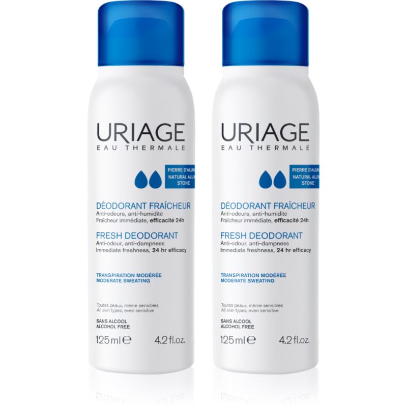 Uriage Hygiène Fresh Deodorant Set set against odour and sweating
