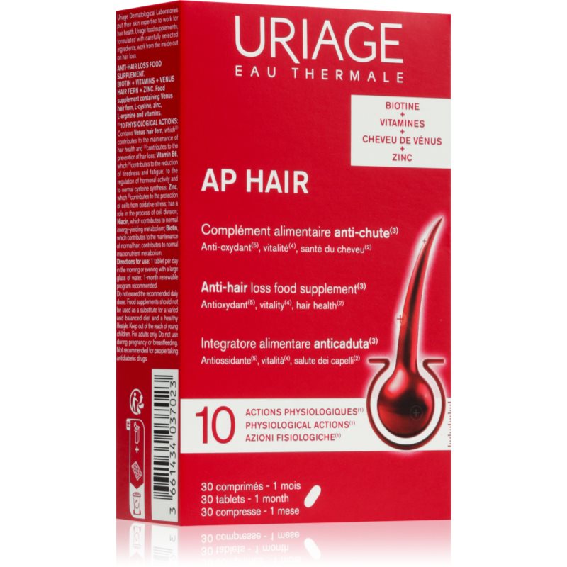 Uriage Uriage AP HAIR Anti-Hair Loss Tablets compresse anti-caduta dei capelli 30 comp