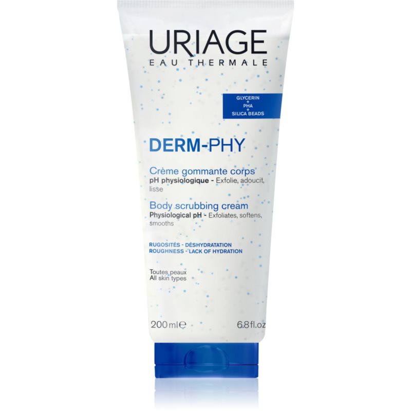 Uriage DERM-PHY Body Scrubbing Cream ošetrujúci telový peeling 200 ml