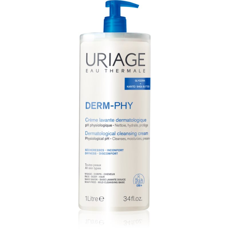 Uriage DERM-PHY Dermatological Cleansing Cream hydratačný sprchový krém 1000 ml