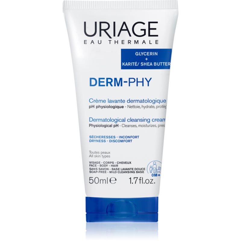 Uriage DERM-PHY Dermatological Cleansing Cream vlažilna krema za prhanje 50 ml