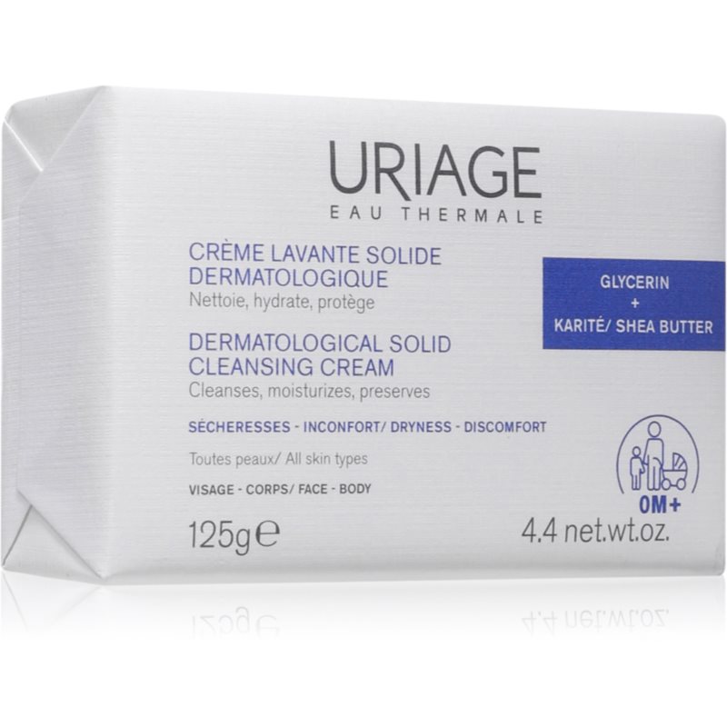 Uriage DERM-PHY Dermatological Solid Cleansing Cream jemný čistiaci krém 125 g