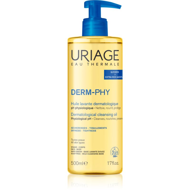 Uriage DERM-PHY Dermatological Cleansing Oil nährendes Duschgel 500 ml