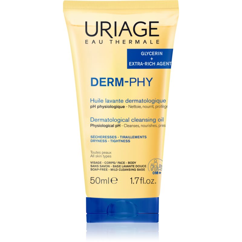 Uriage DERM-PHY Dermatological Cleansing Oil ošetrujúci sprchový olej 50 ml