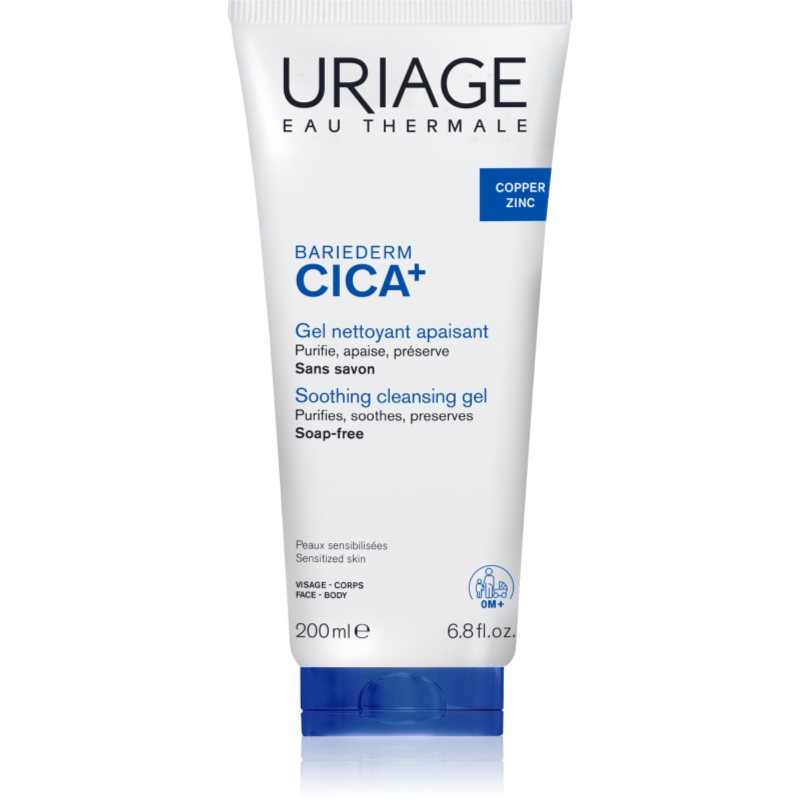Uriage Bariederm Cica  Soothing Cleansing Gel pomirjevalni čistilni gel 200 ml