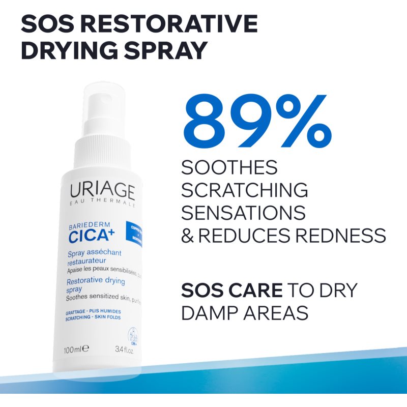 Uriage Bariederm Cica+ Spray Assechant Restaurateur 100ml - vue 3