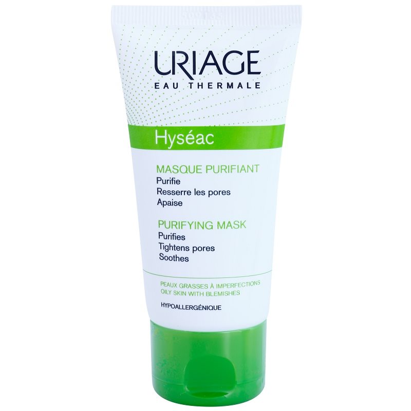 

Uriage Hyséac очищаюча та заспокоююча маска для звуження пор