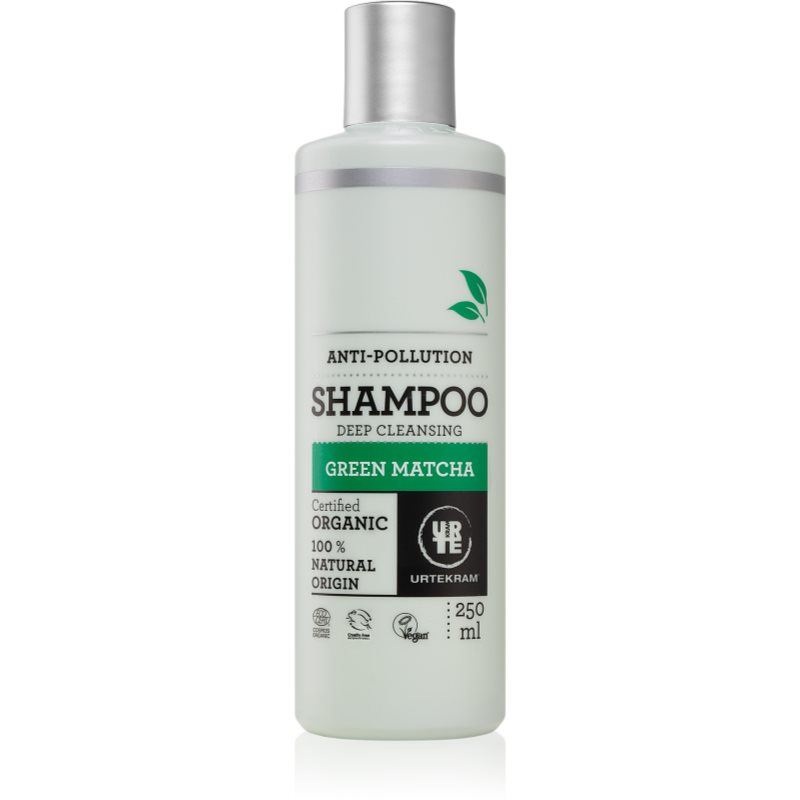 Urtekram Green Matcha plaukų šampūnas gilaus valymo procedūroms 250 ml