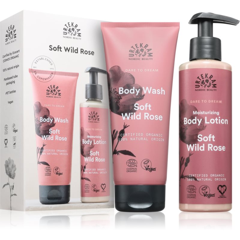 Urtekram Soft Wild Rose darčeková sada na telo