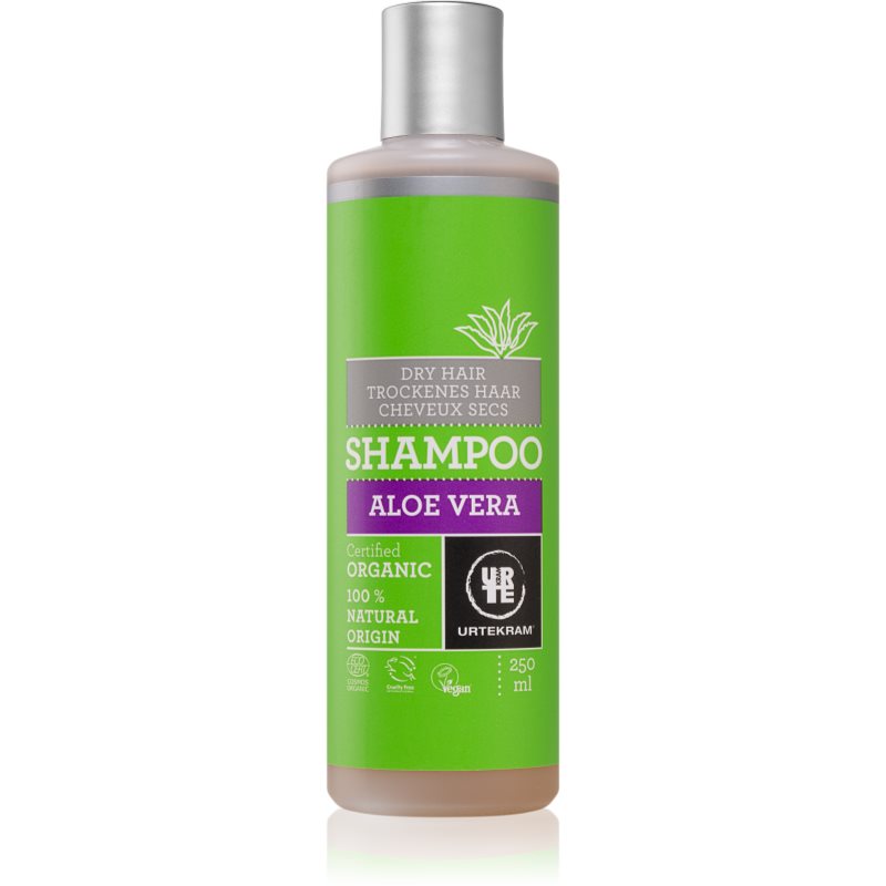 Urtekram Aloe Vera plaukų šampūnas sausiems plaukams 250 ml