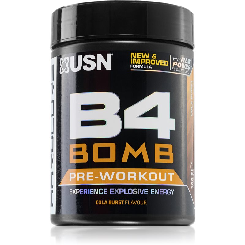 USN B4 Bomb podpora sportovního výkonu příchuť Cola 300 g