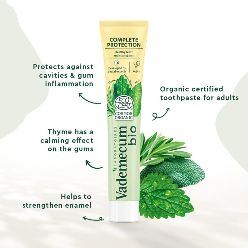 Vademecum BIO Complete Protection bylinková zubná pasta na kompletnú dentálnu starostlivosť 75 ml (obrázok 3)