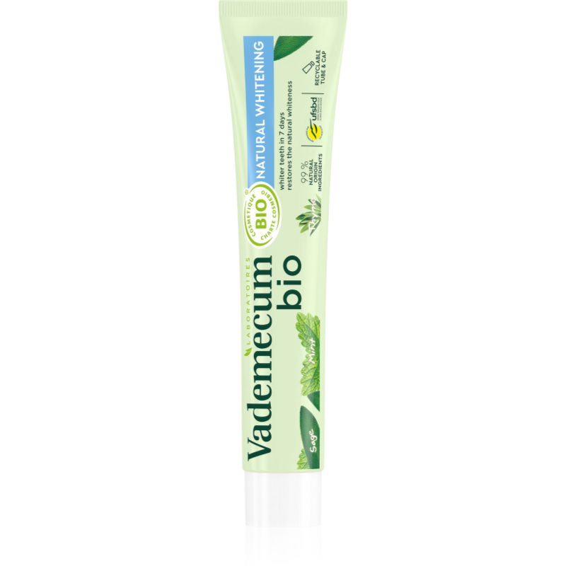 Vademecum BIO Natural Whitening bylinná zubní pasta s bělicím účinkem 75 ml