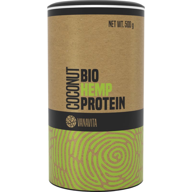 VanaVita Hemp Protein BIO białko konopne w jakości BIO smak Coconut 500 g