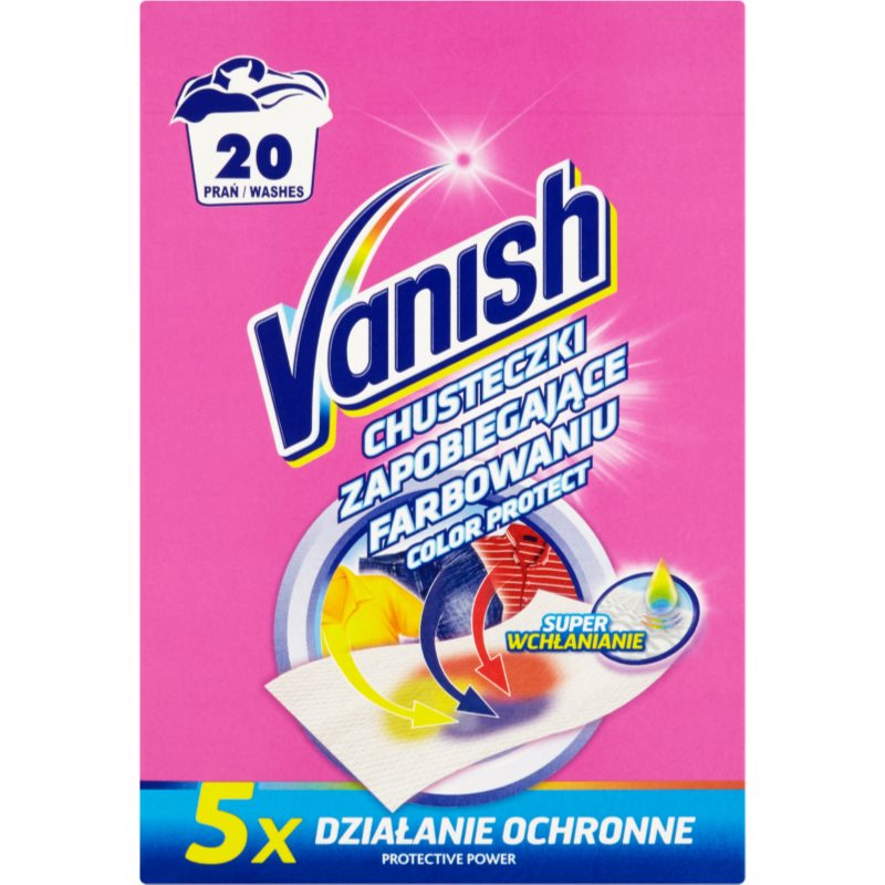 Vanish Color skalbinių servetėlės nuo nusidažymo 20 vnt.