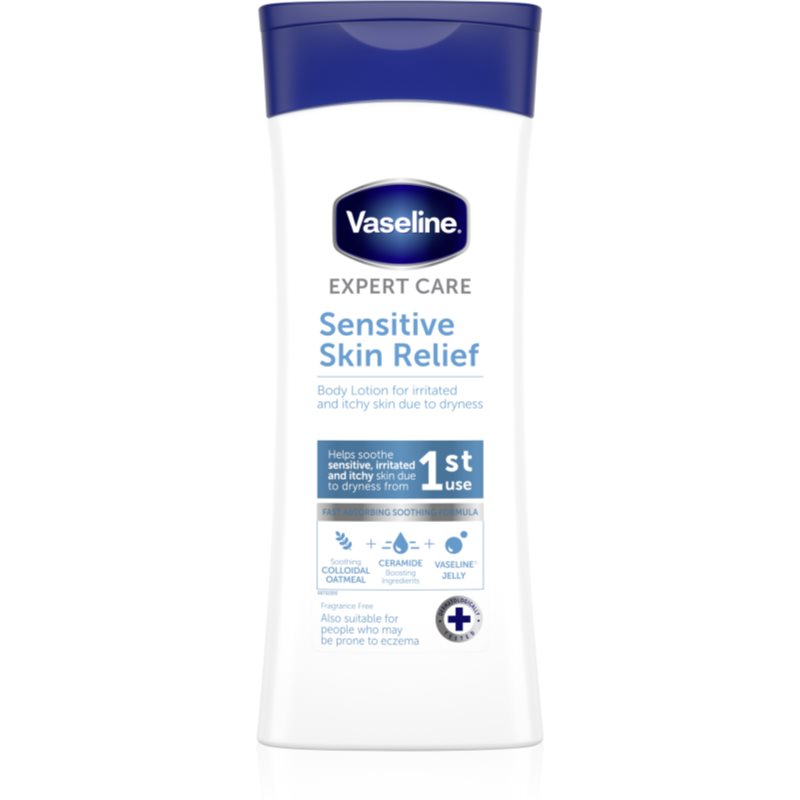 Vaseline Sensitive Skin Relief зволожуюче молочко для тіла для сухої та подразненої шкіри 400 мл