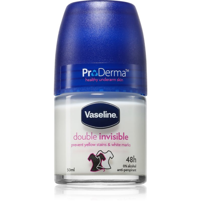 Vaseline Double Invisible Roll-On golyós dezodor roll-on a fehér és sárga foltok ellen 50 ml akciós termékkép 1