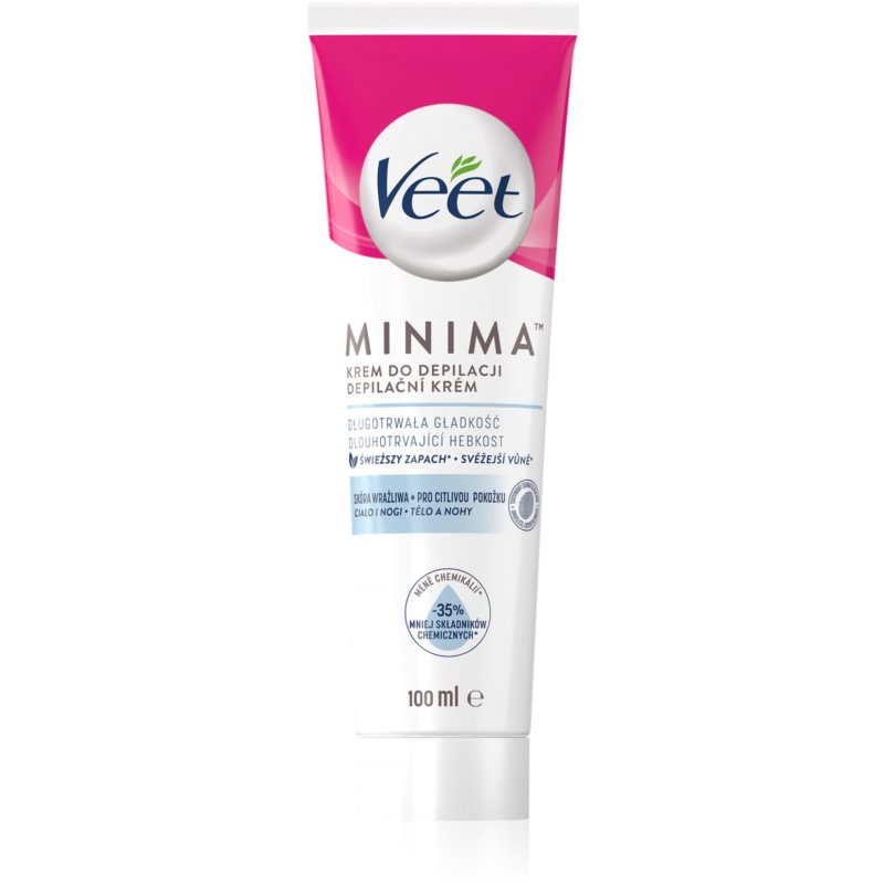 Veet Minima Sensitive Skin крем для депіляції для чутливої шкіри алое вера та вітамін E 100 мл