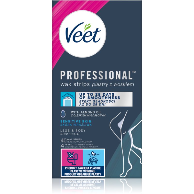 

Veet Professional воскові смужки для депіляції для чутливої шкіри