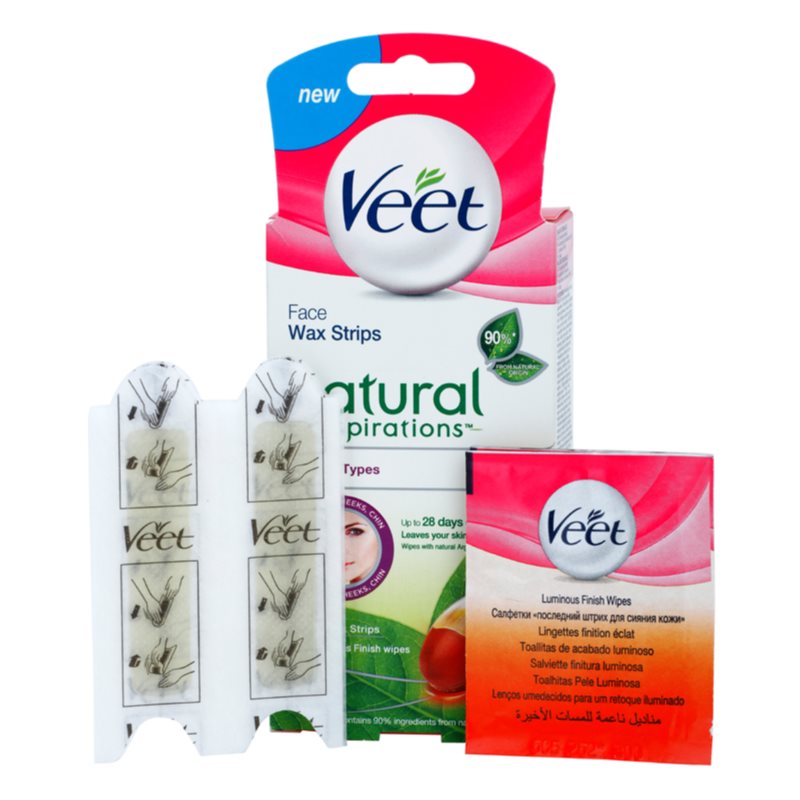 Veet Natural Inspirations™ Facial Waxing Strips With Argan Oil 20 Pc
