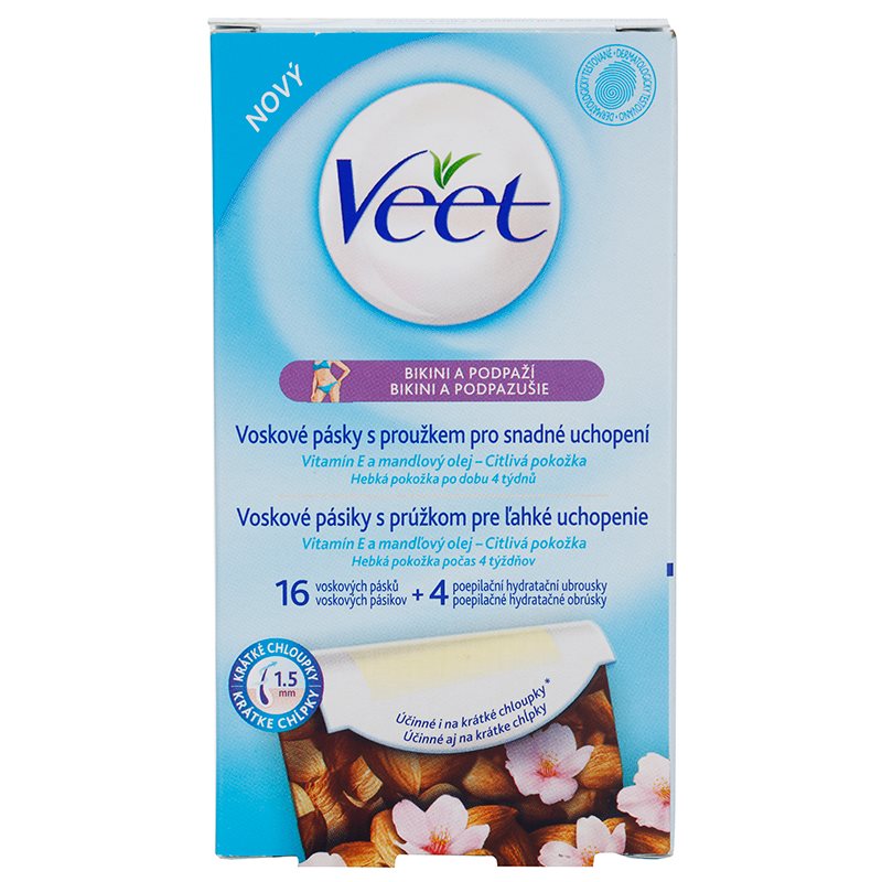 

Veet Wax Strips воскові смужки для депіляції лінія бікіні та пахви