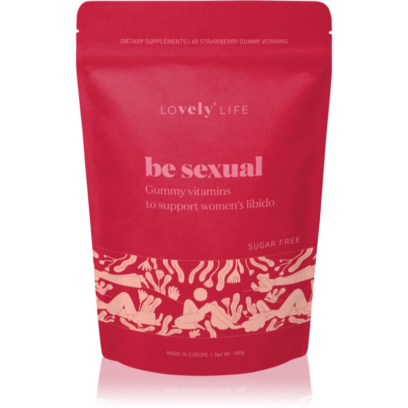 Vely Mature Be Sexual™ ovocné želé na podporu zvýšenia sexuálnej túžby príchuť Strawberry 60 ks