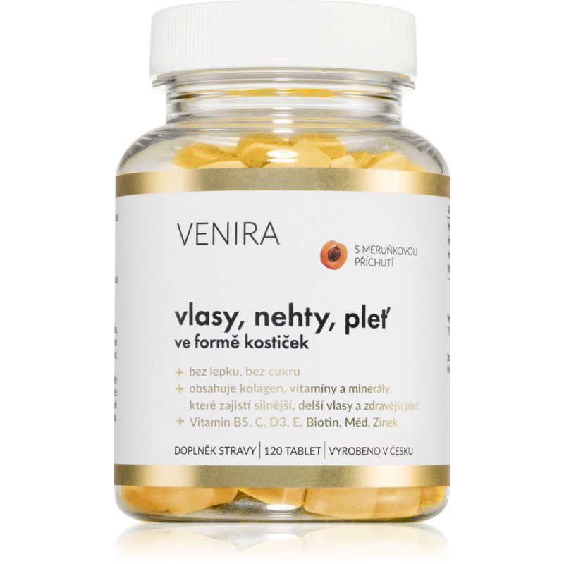 Venira Vlasy, nehty, pleť ve formě kostiček meruňka 120 tablet koupíte na Notino.cz