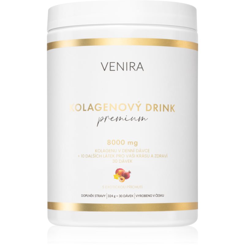 Venira PREMIUM kolagénový drink prášok na prípravu nápoja pre krásne vlasy, pleť a nechty príchuť Exotic Mix 324 g