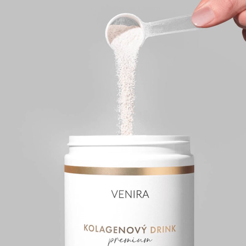 Venira PREMIUM kolagenový drink prášek na přípravu nápoje pro krásné vlasy, pleť a nehty příchuť Raspberry 324 g (obrázek 3)