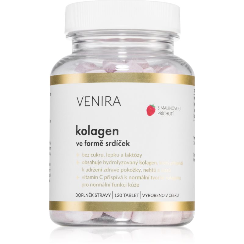 Venira Kolagen ve formě srdíček malina 120 tablet koupíte na Notino.cz