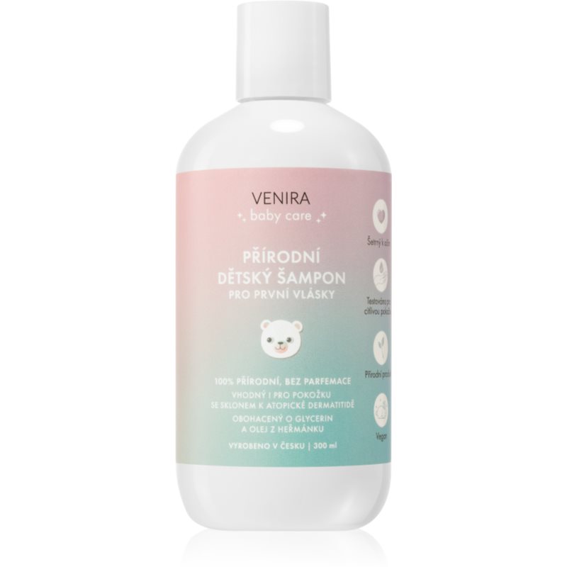 Venira Natural baby shampoo for the first hairs sanftes Shampoo für Neugeborene und Kinder 300 ml