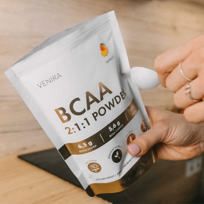 Venira BCAA 2:1:1 prášek na přípravu nápoje na regeneraci svalů příchuť Mango 300 g (obrázek 3)