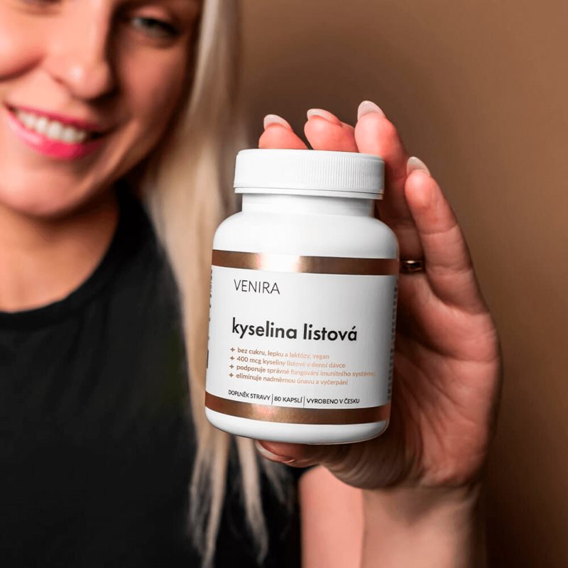 Venira Kyselina listová kapsle s kyselinou listovou 80 cps (obrázek 3)