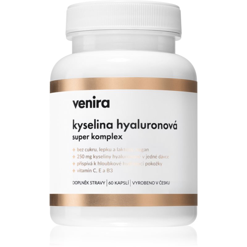 Venira Kyselina Hyaluronová Super Komplex kapsuly na podporu tvorby kolagénu 60 cps