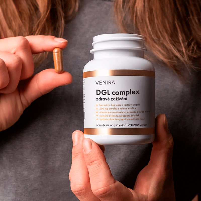 Venira DGL complex kapsle pro podporu zažívání 60 cps (obrázek 3)