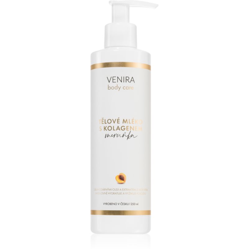 Venira Body care Body milk with collagen інтенсивно зволожувальне молочко для тіла Apricot 250 мл