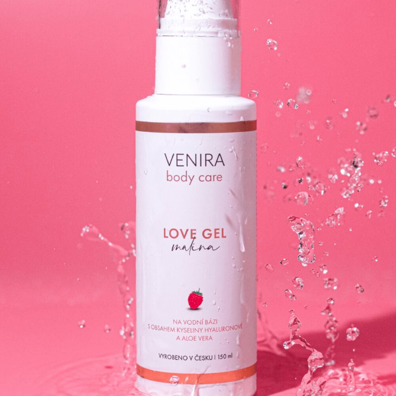 Venira Love Gel Raspberry Gel Pour Les Parties Intimes Et Les Jouets Sexuels 150 Ml