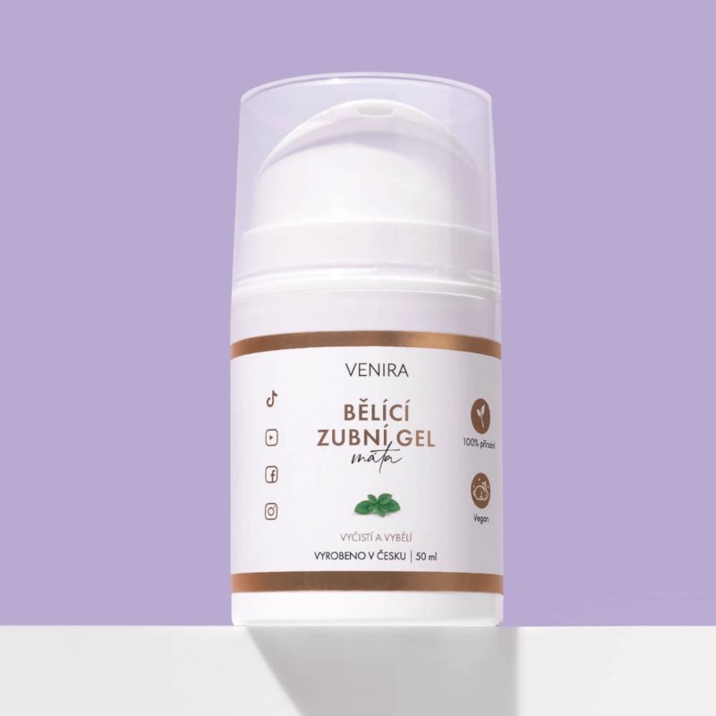 Venira Whitening Tooth Gel Gel Blanchissant Mint 50 Ml