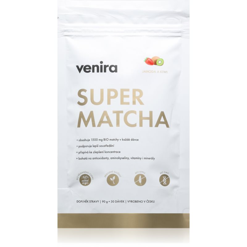 Venira Super Matcha matcha prášek příchuť Strawberry-Kiwi 90 g