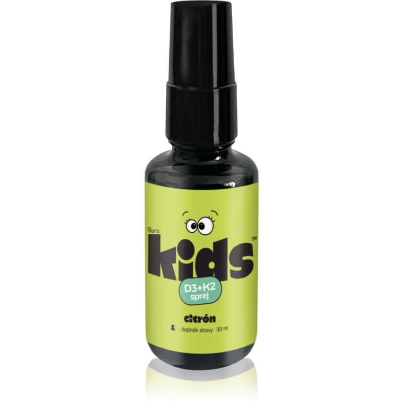 Verra KIDS K2+D3 sprej pro podporu imunitního systému příchuť Lemon 30 ml