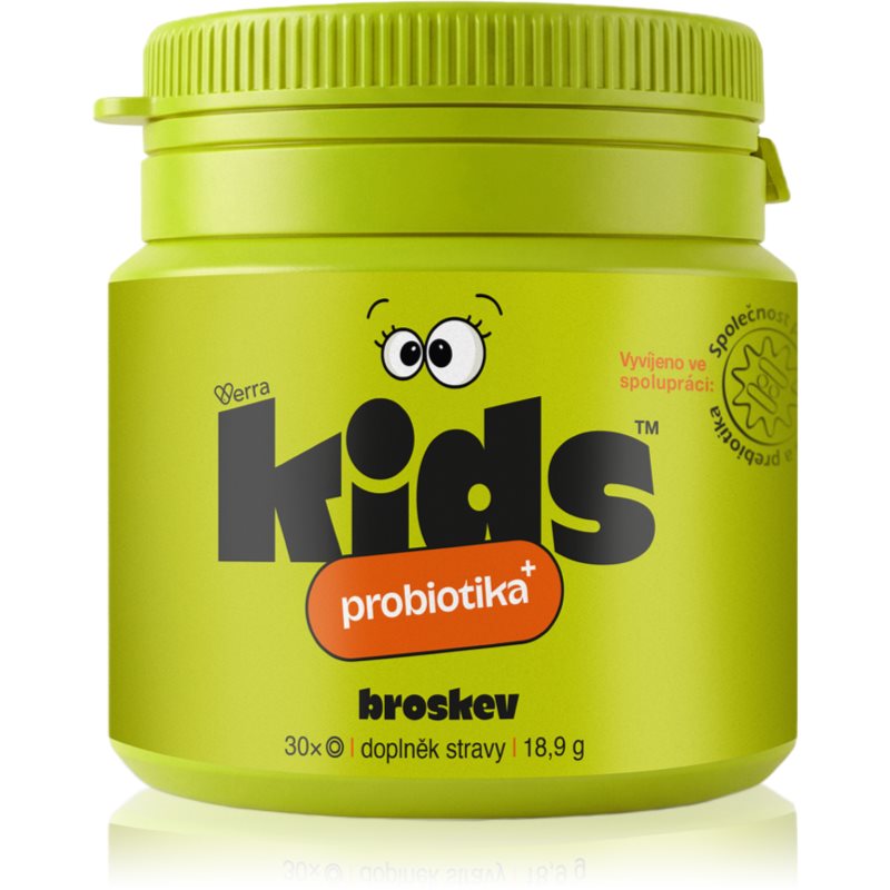 Verra KIDS Probiotika+ broskev 30 tablet