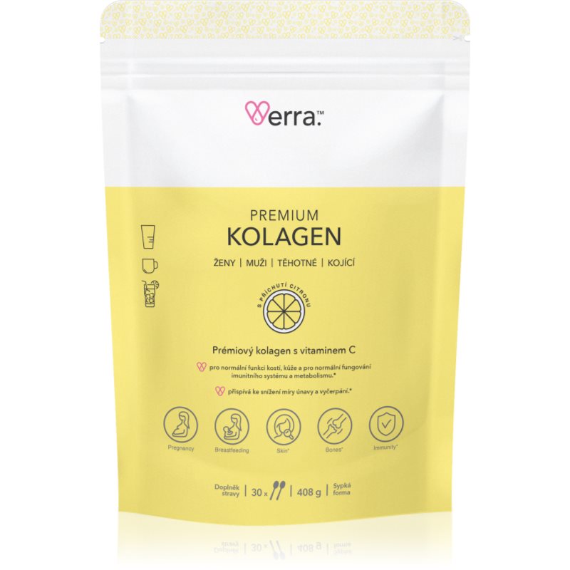 Verra Premium Kolagén kolagén s príchuťou citrón 408 g