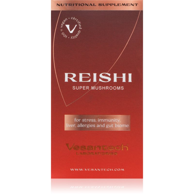 Vesantech Super Mushrooms Reishi BIO kapsuly na podporu imunitného systému 60 cps