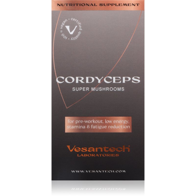 Vesantech Super Mushrooms Cordyceps BIO kapsuly na podporu imunitného systému 60 cps