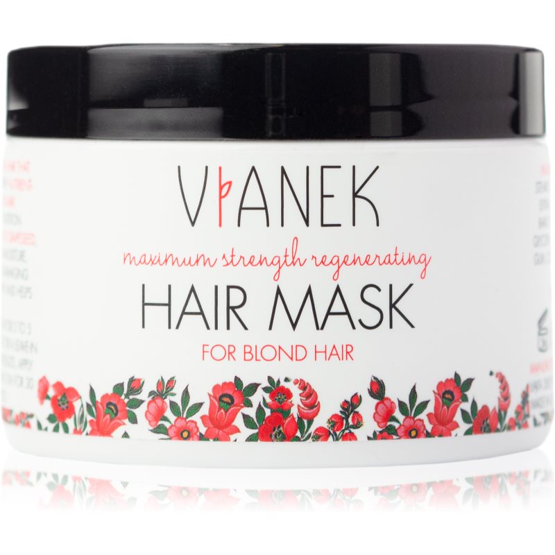 Vianek Maximum Strenght Regenerating маска для глибокого  відновлення для освітленого волосся 150 мл