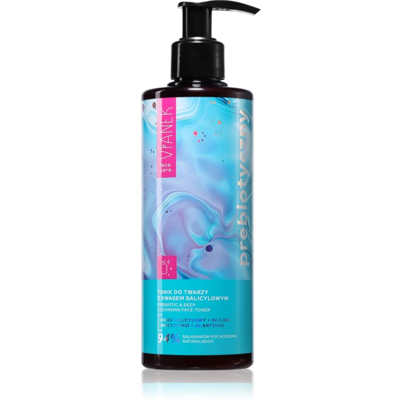Vianek Prebiotic Deep Cleansing tisztító arc tonik prebiotikumokkal 300 ml akciós termékkép 1