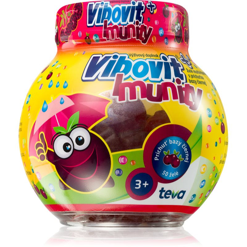 Vibovit Imunity želé cukríky na podporu imunitného systému príchuť baza čierná 50 ks kúpite na Notino.sk