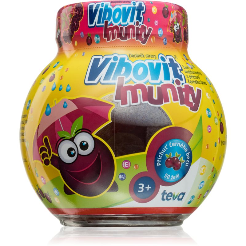 Vibovit Imunity jelly želé cukríky s multivitamínovým komplexom 50 ks