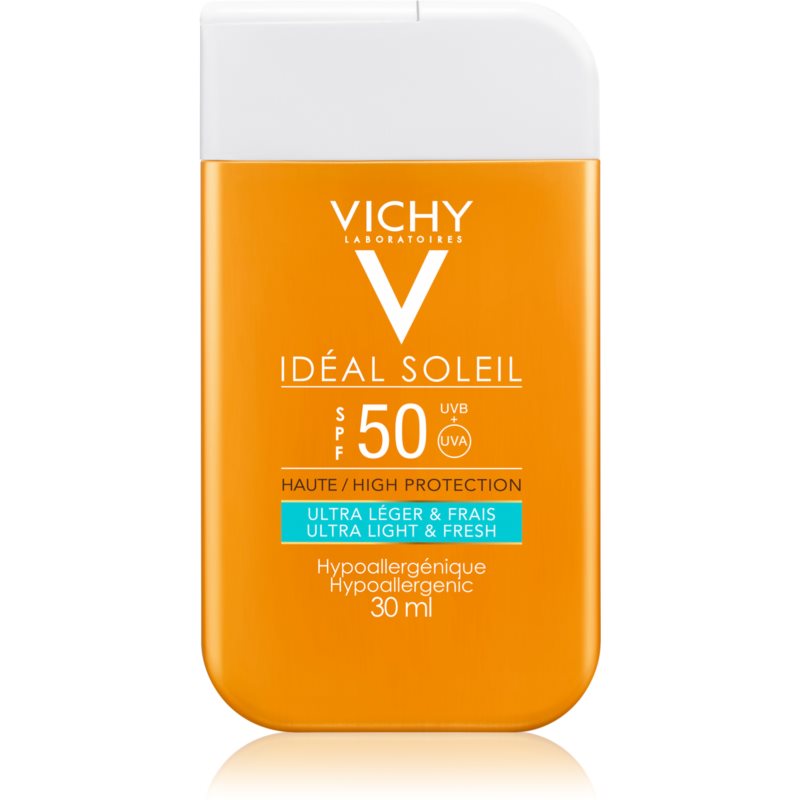 Vichy Capital Soleil itin lengvos tekstūros apsaugos nuo saulės veido ir kūno kremas SPF 50 30 ml