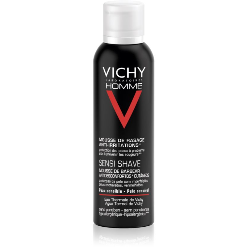Vichy Homme Anti-Irritation pěna na holení pro citlivou a podrážděnou pleť 150 ml
